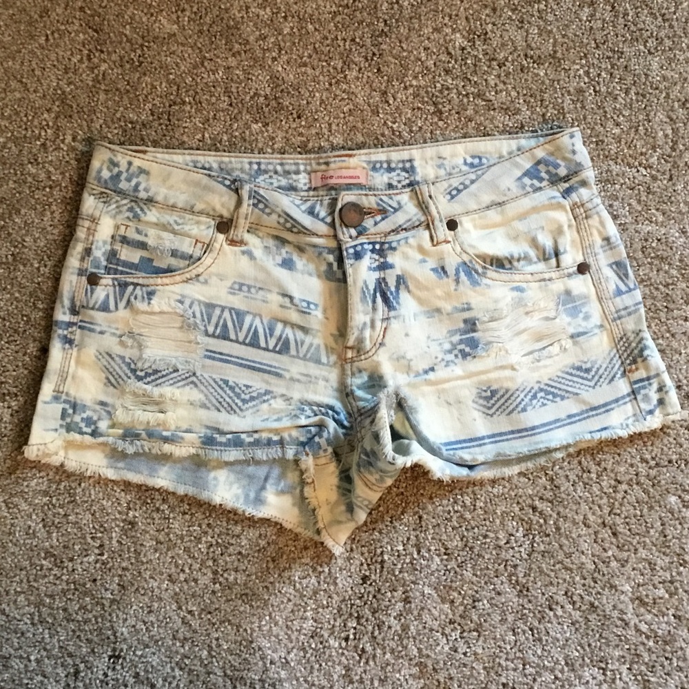 Aztec Denim Shorts